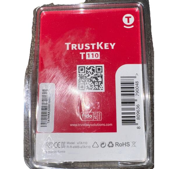 FIDO Security Key TrustKey T110 FIDO2 U2F Two Factor Authentication USB Key Type - Picture 3 of 4